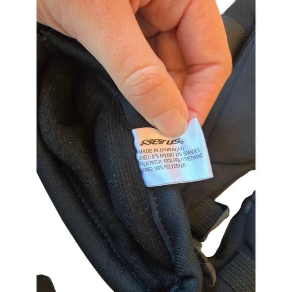 Seirus plain black winter gloves, size xl* - Picture 4 of 4